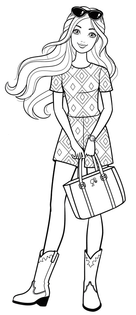 Barbie Skipper Coloring Pages Barbie Coloring Christmas Sisters Story