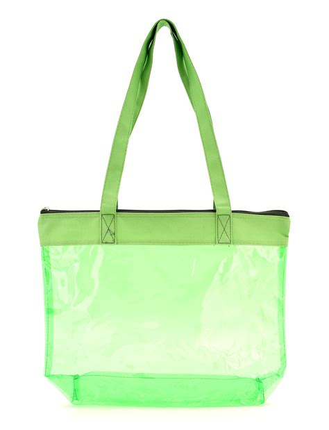 Pvc Colorful Clear Tote Bag