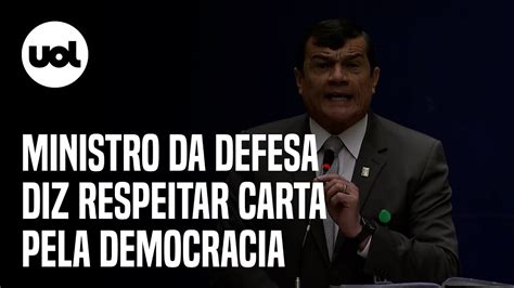 Ministro Da Defesa Diz Que Brasil Respeita Carta Pela Democracia Em Meio A Ameaças De Bolsonaro