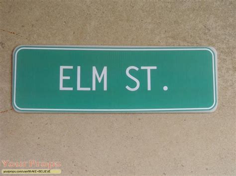 A Nightmare On Elm Street Street Sign Replica Replica Movie Prop