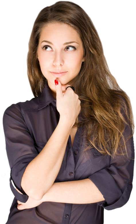 Download Thinking Woman Png Free Download Woman Thinking Png