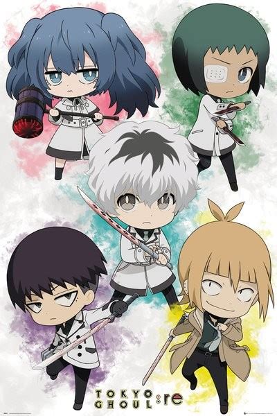 Tokyo Ghoul Re Chibi Characters Poster Affiche