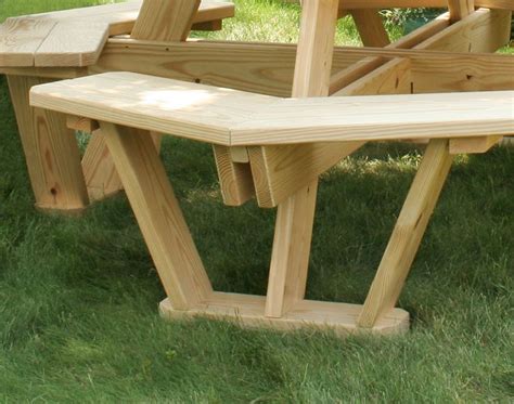 Treated Pine Octagon Walk In Picnic Table Picnic Table Picnic Table Plans Folding Picnic