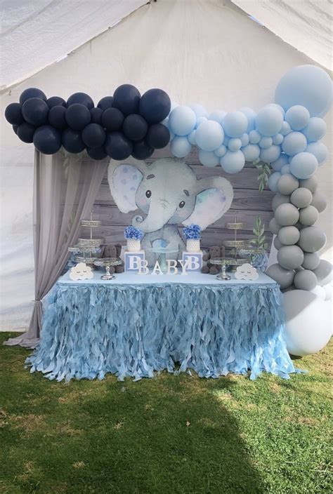 Boy Baby Shower Elephant Theme Blue Elephant Confetti Elephant
