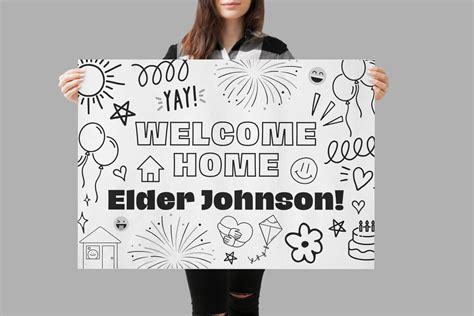 Lds Missionary Welcome Home Poster Engineer Print Color Etsy Uk