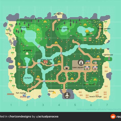 Acnh Island Ideas Map