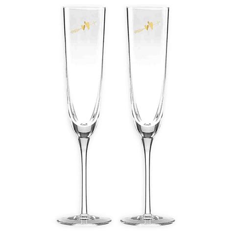 Kate Spade New York Two Hearts™ Champagne Flutes Set Of 2 Bed Bath And Beyond Canada
