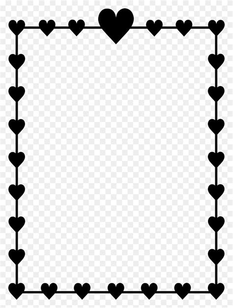 Black Heart Border Clip Art Images And Photos Finder