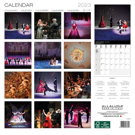 2023 Opera Square Wall Calendar