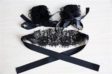 2019 Hot Sale Sexy Toys Lady Black Lace Foreplay Flirt Bound Hands