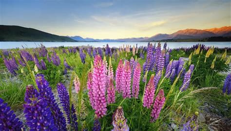 Motorists Stopping To Admire Flowering Lupins Causing
