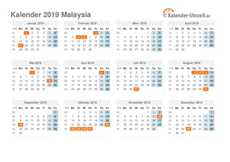 Tiderna i kalender för januari 2019 kan avvika om du till exempel bor i norra eller södra sverige. Feiertage 2019 Malaysia - Kalender & Übersicht