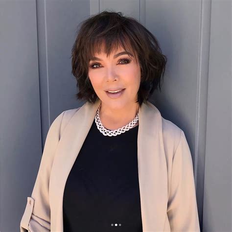 Kris Jenner Just Showed Off A New Textured Lob That Looks Totally Different Kris Jenner