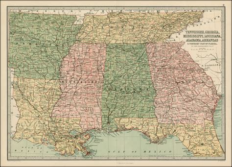 Map Of Louisiana Mississippi And Alabama