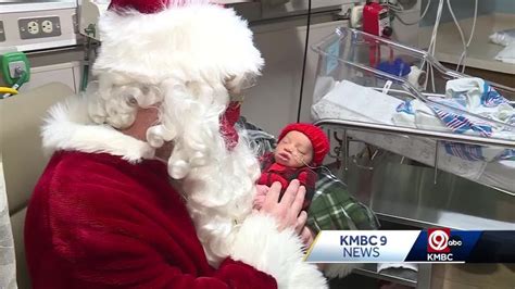 Santa Visits Babies In The Nicu At Kansas City Hospitals Youtube