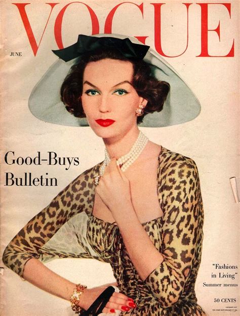 Timeless Elegance Vintage Vogue Cover June 1957