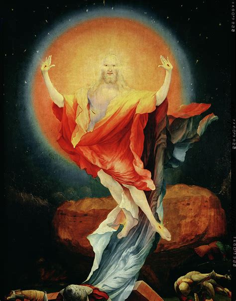 The Resurrection Of Christ From The Right Wing Of The Isenheim Altarpiece By Matthias Grunewald
