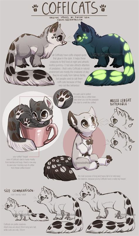 Cofficats Species Sheet By Fuki Adopts On Deviantart Mythical