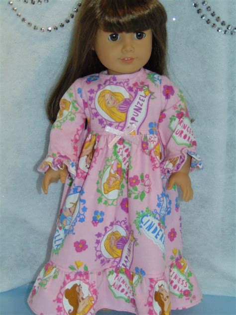 Flannel Princess Nightgown 18 Inch Dollamerican Girl Etsy