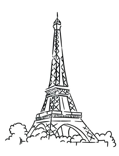 Eiffel Tower Drawing Outline At Getdrawings Free Download