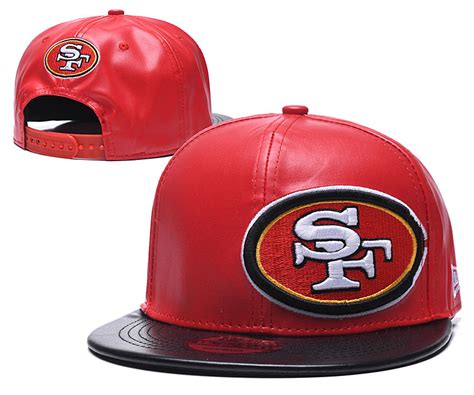 Buy Nfl San Francisco 49ers Leather Snapback Cap 61111 Online Hats