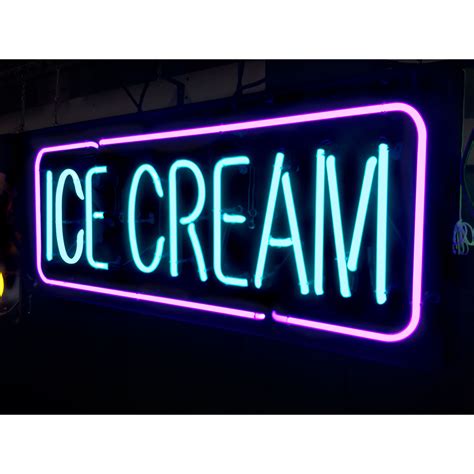 Ice Cream Neon Sign Neon Signs Neon Neon Glow