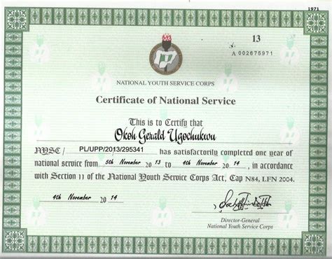 Nysc Certificate Fg Unveils New Nysc Certificates You May Be