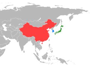 China and japan map votebyte co. Mounting Japan Trade Deficits Raise Urgency of TPP, Japan-China-Korea, and Asean+6 Trade Talks