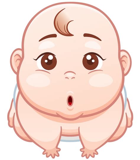 Dibujos Animados Lindo Bebé Vector Premium