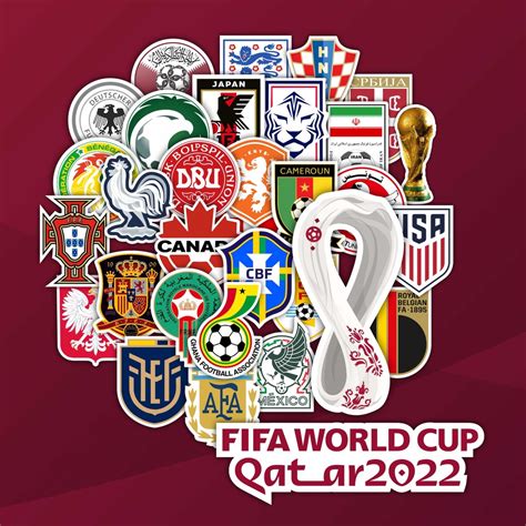 copa do mundo kit com 34 adesivos stickers fifa qatar world cup 2022 times de futebol