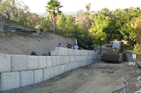 Large Cement Retaining Wall Blocks Landscaping Perham Mn