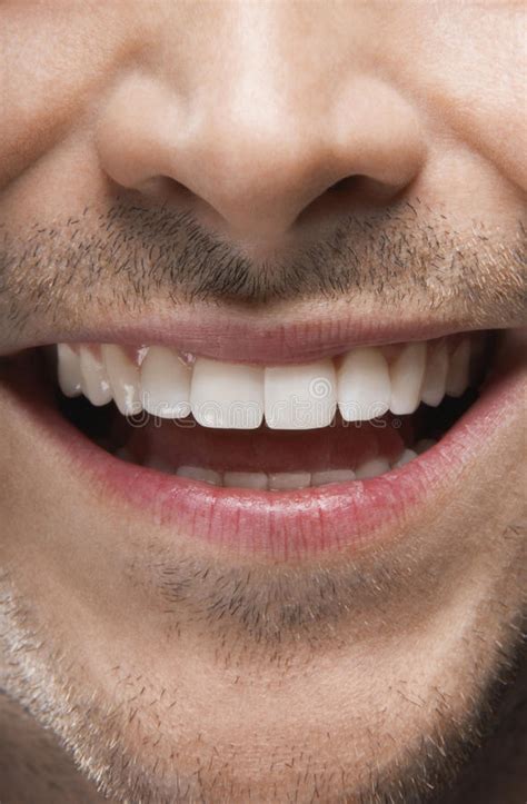 Young Man With Perfect White Teeth Stock Image Image Of Background