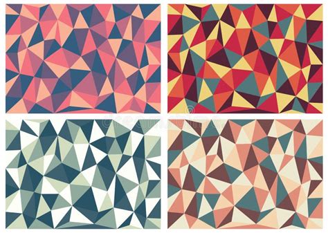 Vector Illustration Of Abstract Triangles Background Stock Vector
