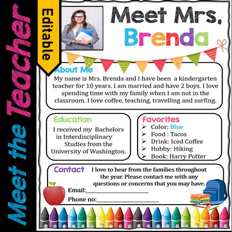 Welcome Letter Meet The Teacher Template Editable Made By Teachers