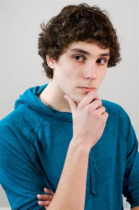 Teen Boy In Studio Stock Image Image Of Model Casual 10279927