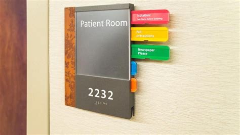 Hospital Patient Room Information Signage