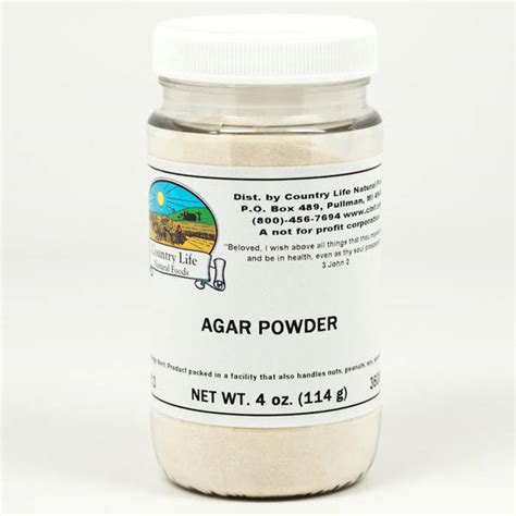 After my super popular mango coconut jelly video, lots of questions about agar agar came through. Country Life Natural Foods - AGAR POWDER 4 oz.