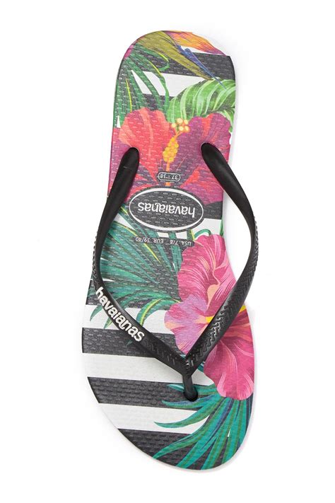 havaianas slim tropical floral flip flop nordstrom rack floral flip flops tropical floral
