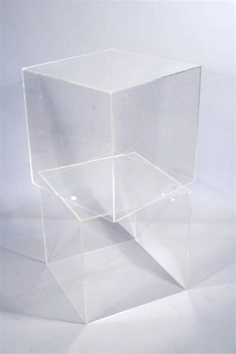 Two Plexiglass Cubes