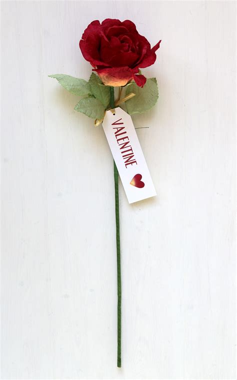 Valentines day is just around the corner, which means. Valentines Paper Rose Gift | Valentine Present for Her ...