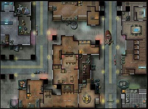 Shadowrun north america nations map shadowrun fantasy city cyberpunk city. 117 besten Shadowrun Floorplans Bilder auf Pinterest ...