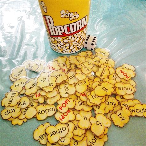 Diy Create Your Own Popcorn Sight Words Game Free Printable