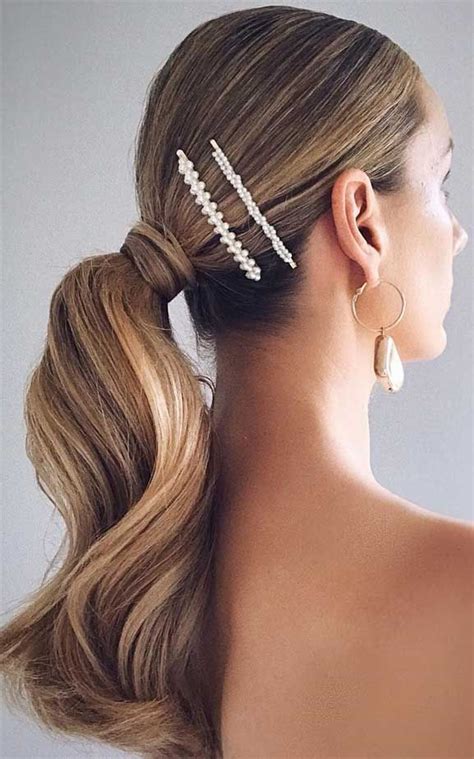 Gorgeous Low Ponytail Hairstyles How To Hairstyles Inspiration Best Wedding Hair For