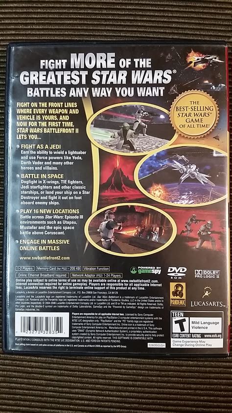 Star Wars Battlefront Ii Greatest Hits Sony Playstation 2