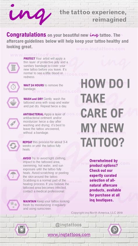 Aftercare Instructions For New Tattoos Tattoo Aftercare Tips Tattoo