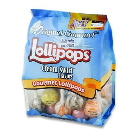 Original Gourmet Mini Lollipops Cream Swirl 25 Ct
