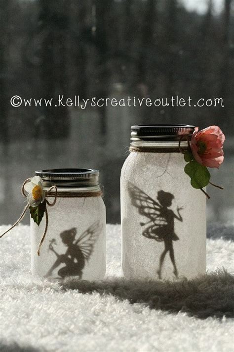 Fairy Jar Fairy Lantern Fairy Decor Night Light Fairy Jars Mason Jar