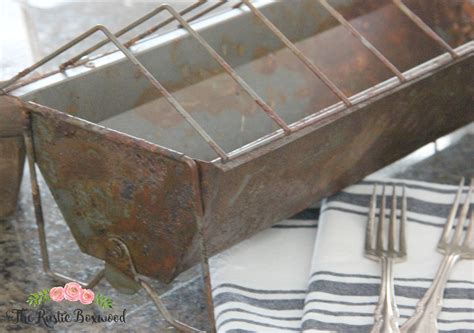 Diy How To Transform A New Chicken Feeder Into An Aged Plate Rack