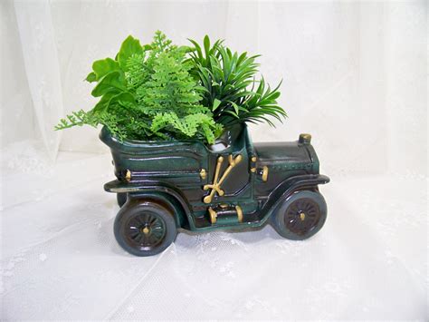 Vintage Antique Car Planter Automobile Flower Pot Planter
