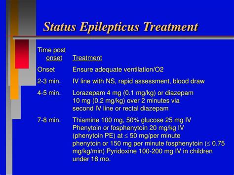 Ppt Status Epilepticus Treatment Powerpoint Presentation Free
